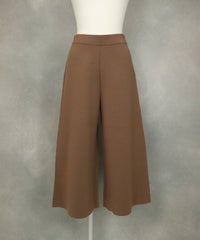 ニットワイドパンツ(ブラウン)