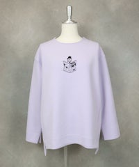 UV冷感ダンボールプルオーバー(パープル)