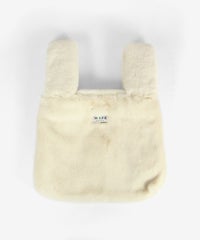 エコファーハンドバッグ（ホワイト）