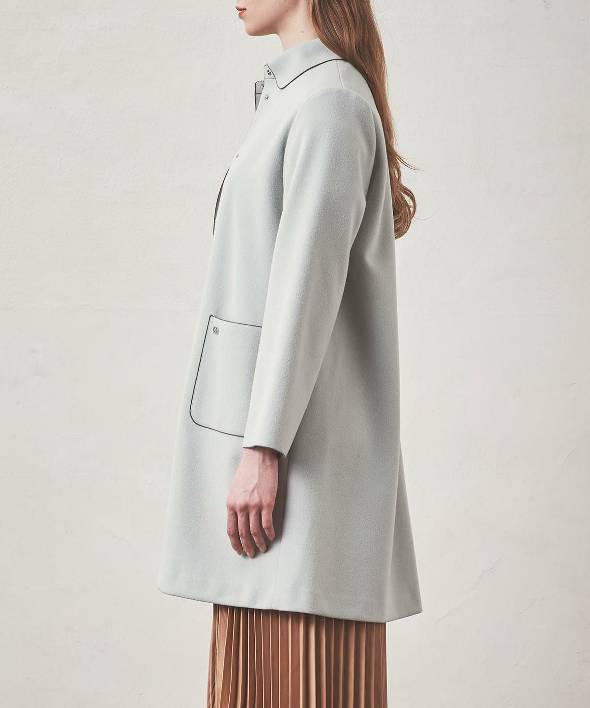 襟付きパイピングコート|スタジオピッコーネ - ゴルフウェアや婦人服通販