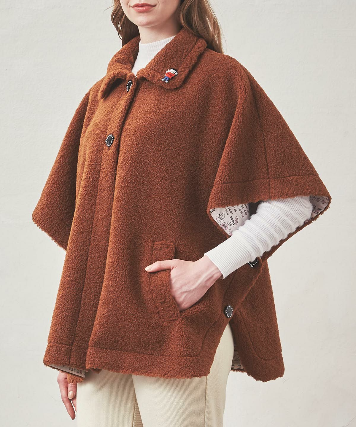 ポンチョ風ボアジャケット|スタジオピッコーネ-アウトレット- - ゴルフ