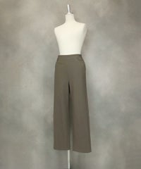 ピコボタン裏起毛パンツ斜（ベージュ）