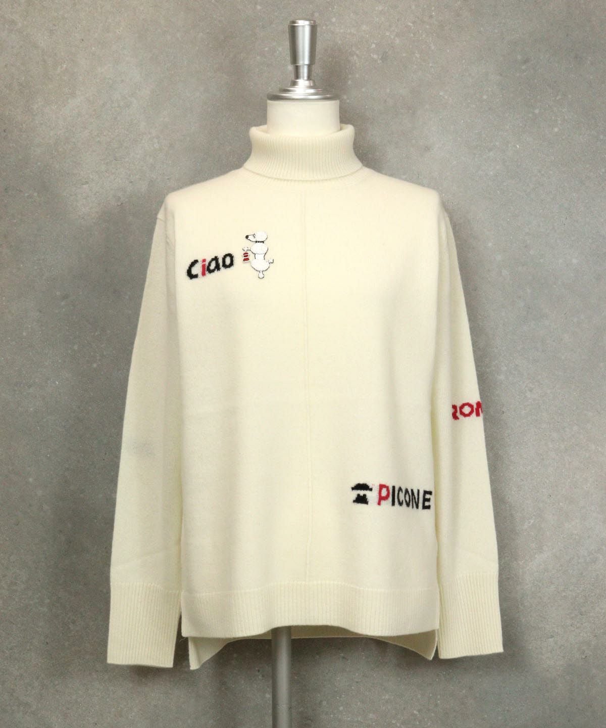 カシミヤ100％ロゴタートルニット|スタジオピッコーネ - ゴルフウェア