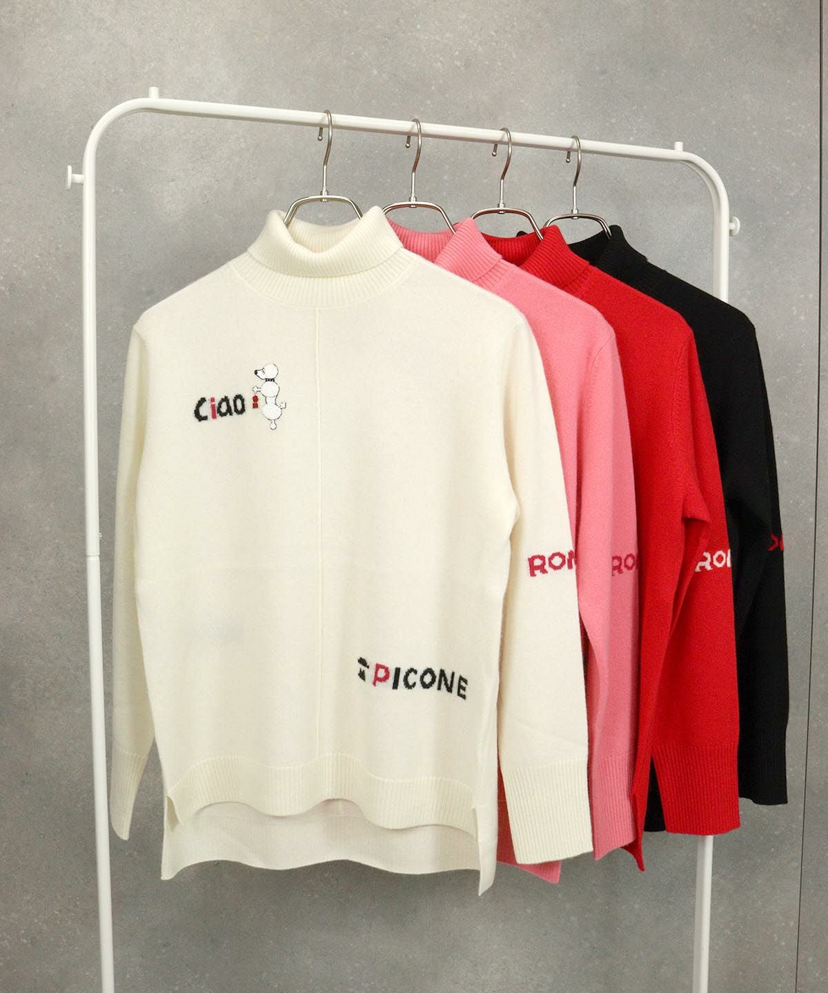 カシミヤ100％ロゴタートルニット|スタジオピッコーネ - ゴルフウェア