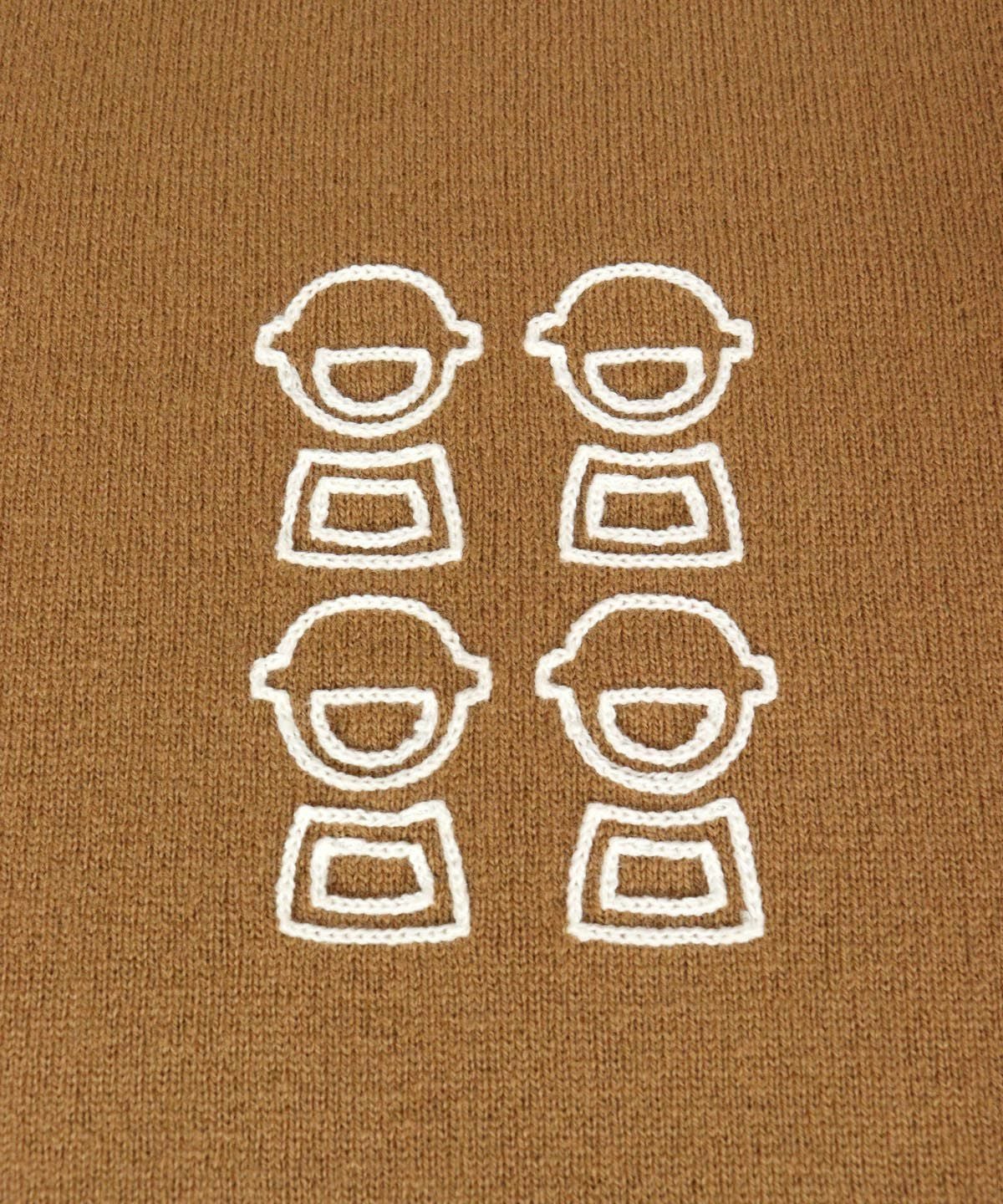 ウール100％刺繍ニットワンピース|スタジオピッコーネ-アウトレット