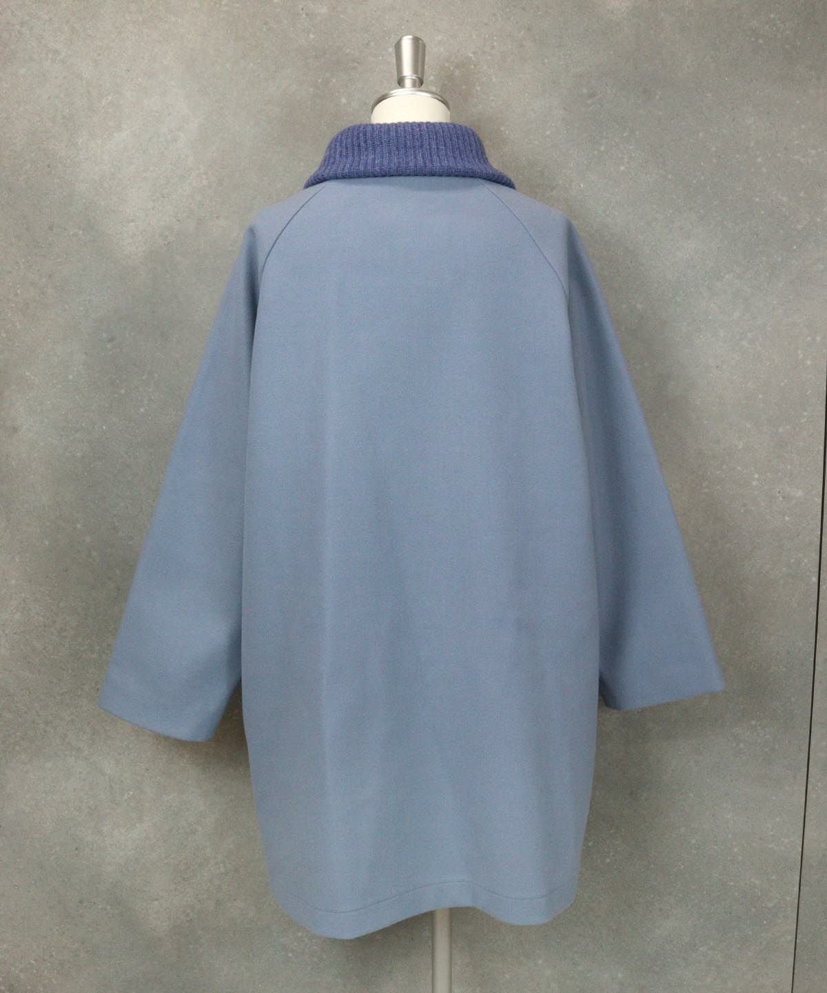 ニット襟オーバーコート|スタジオピッコーネ - ゴルフウェアや婦人服通販