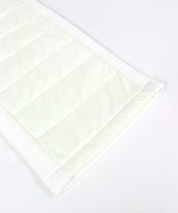 ニット切替中綿パンツ（ホワイト）裾