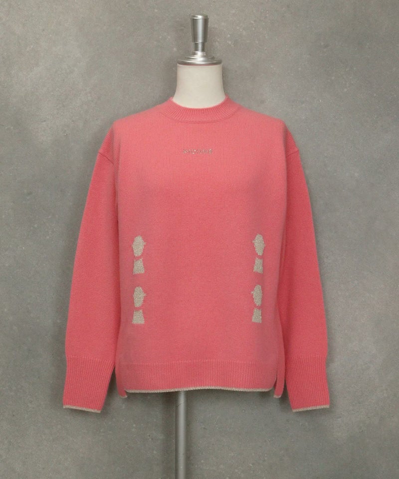 カシミヤ100％ラメピコニット(ピンク)前