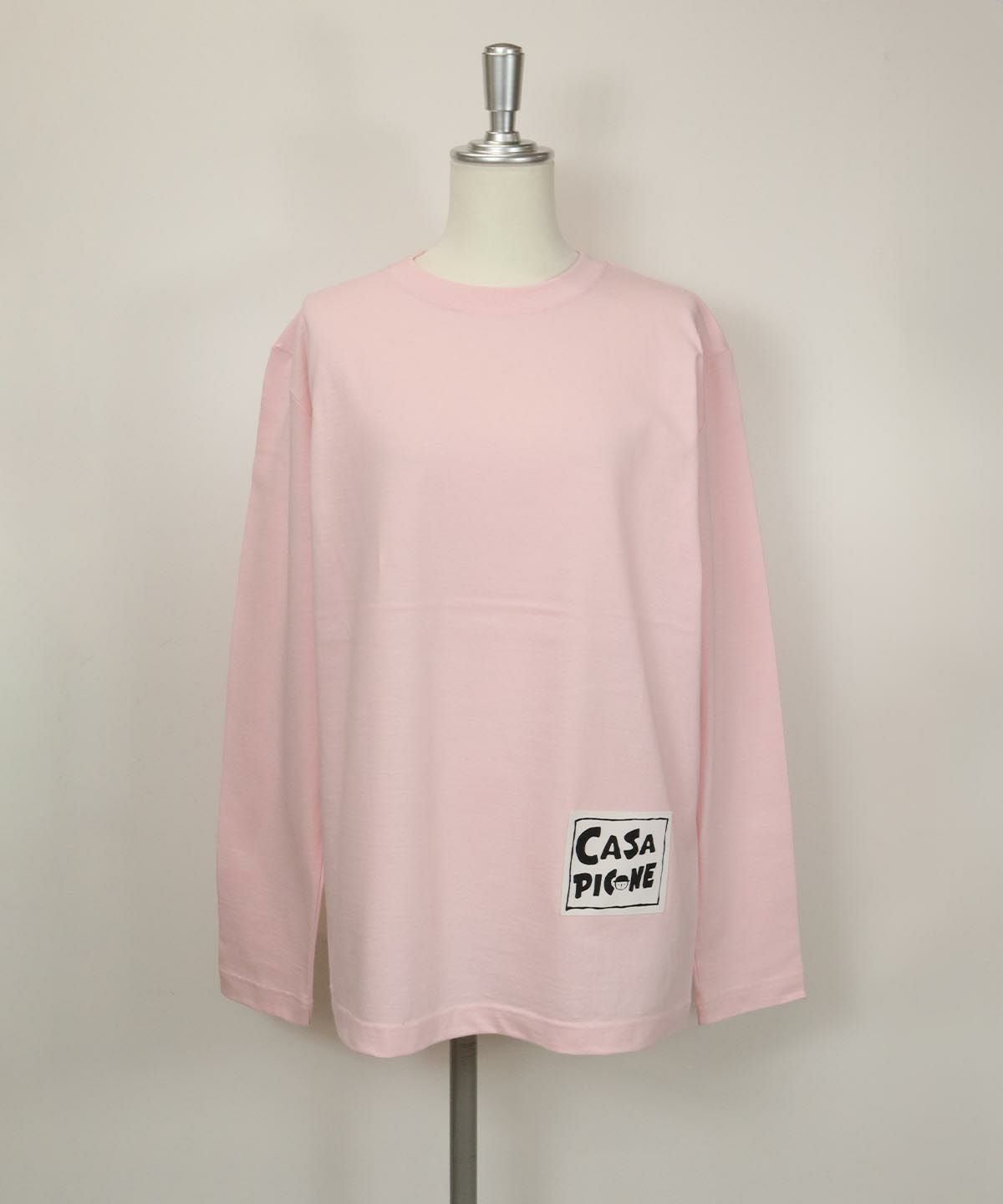 ロングスリーブTシャツ（リンゴ）(ピンク)