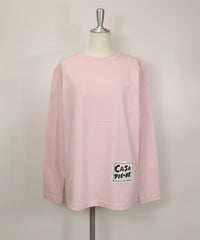 ロングスリーブTシャツ（リンゴ）(ピンク)