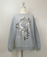 クルーネックスウェット（ロゴ）（グレー）