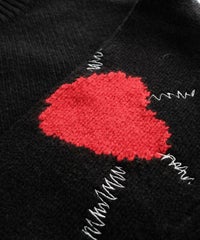 ハートデザインアップ部分(ブラック)