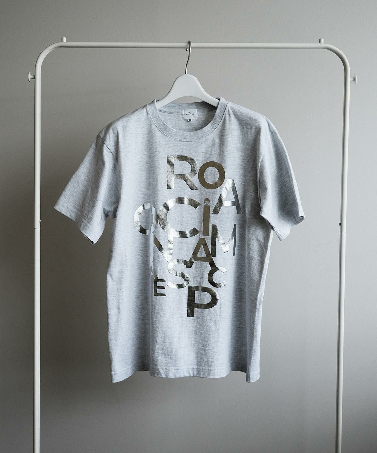 タイポロゴTシャツ（グレー）