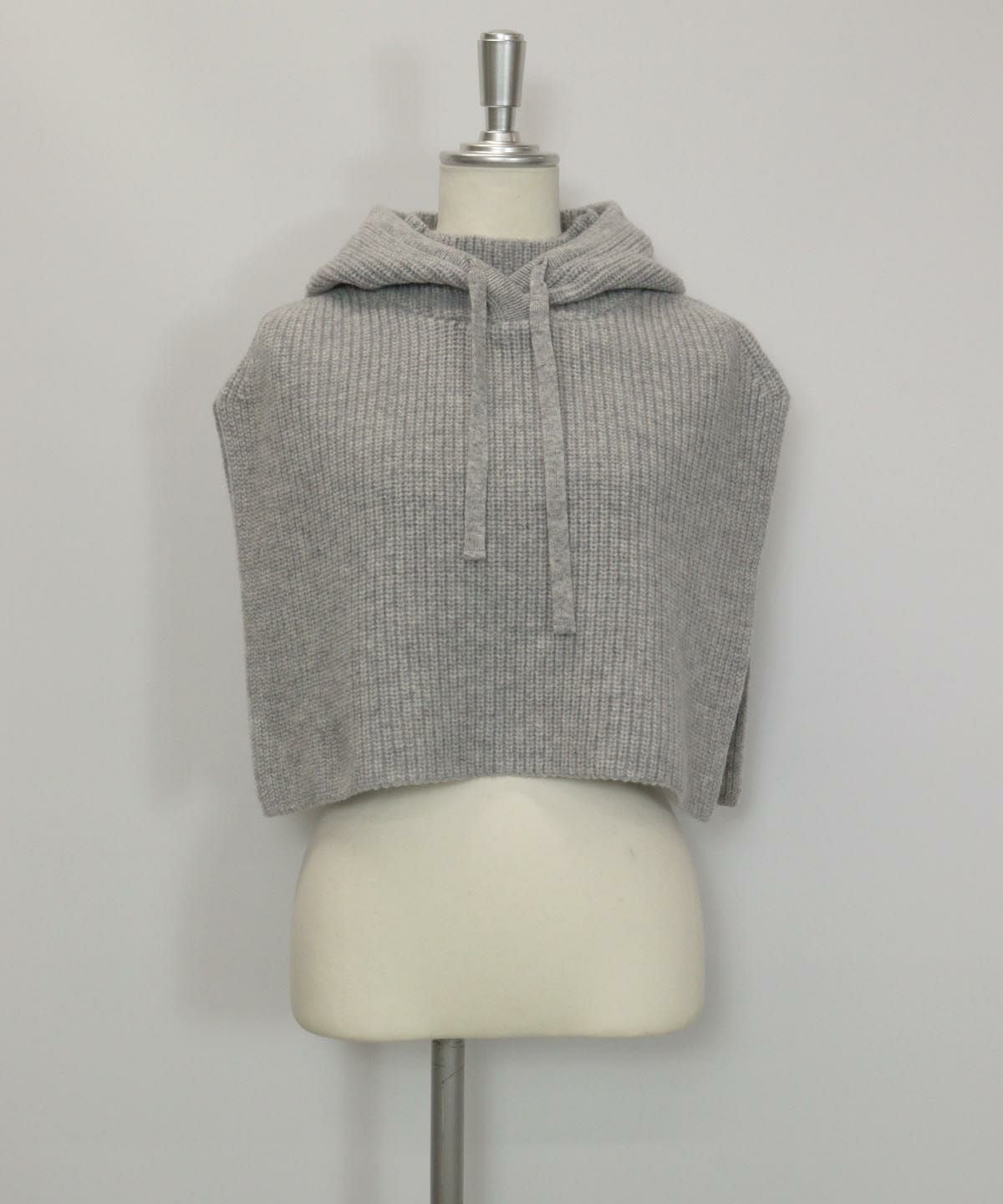 フード付きベスト(グレー)