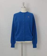 カシミヤ混ニットカーディガン(ブルー)