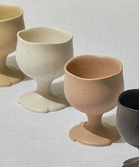 【CASA PICONE select】SISSONNE ゴブレットカップ 2個(ホワイト×ピンク)