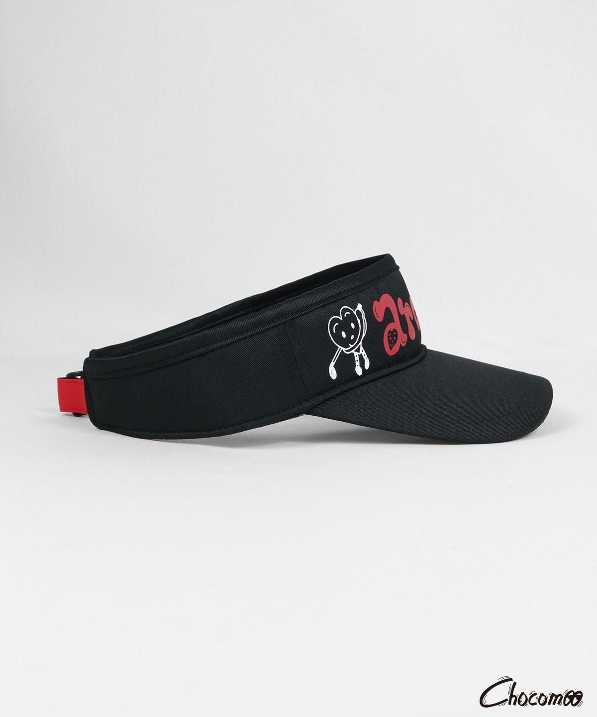 【ARCHIVIO×Chocomoo】サンバイザー(ブラック)横