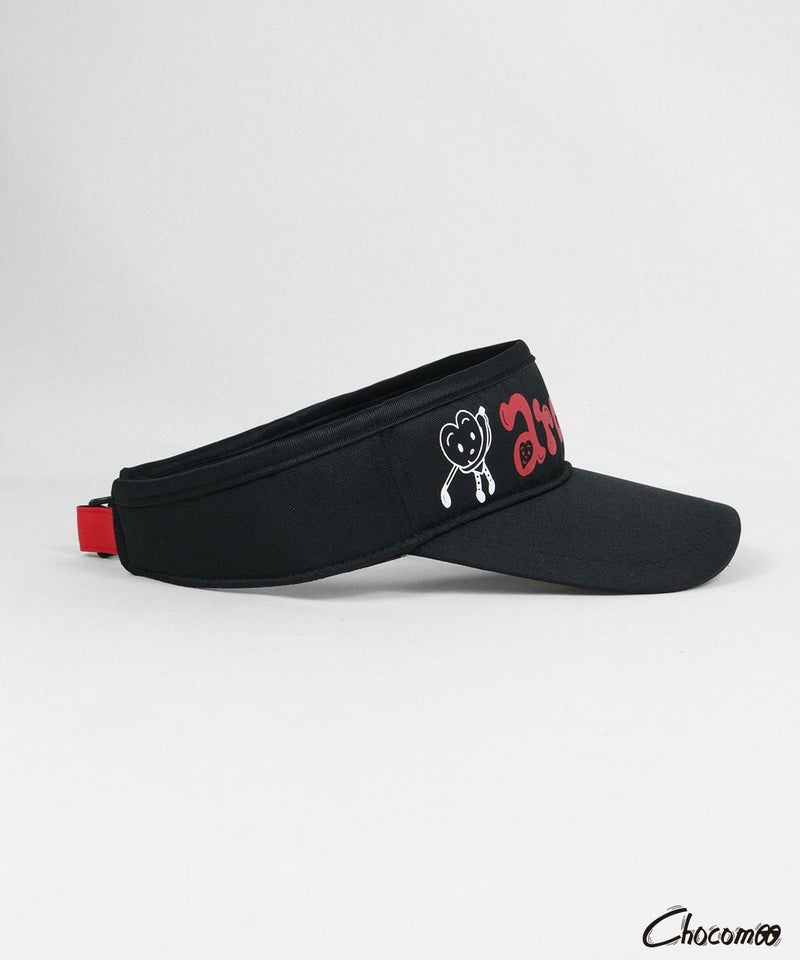 【ARCHIVIO×Chocomoo】サンバイザー(ブラック)横