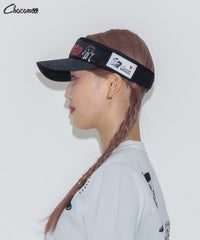 【ARCHIVIO×Chocomoo】サンバイザー(ブラック)着用イメージ