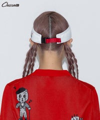 【ARCHIVIO×Chocomoo】サンバイザー(ホワイト)着用イメージ