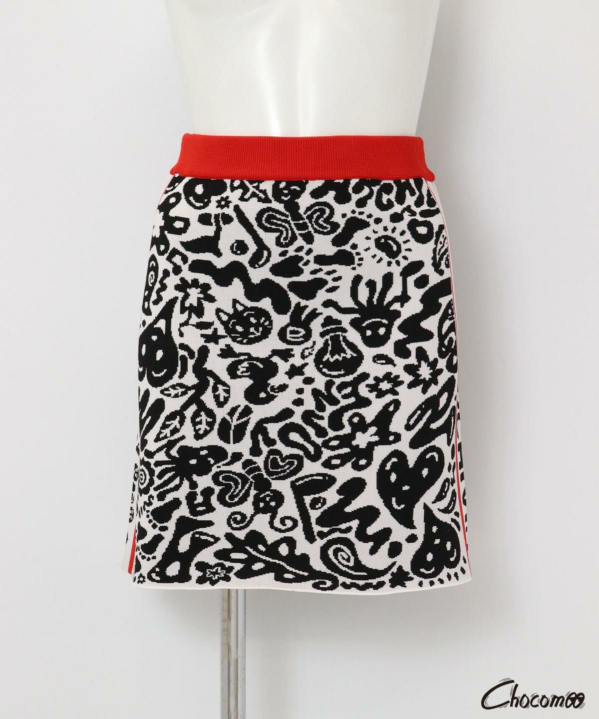 ARCHIVIO×Chocomoo】総柄ニットスカート|アルチビオ-アウトレット
