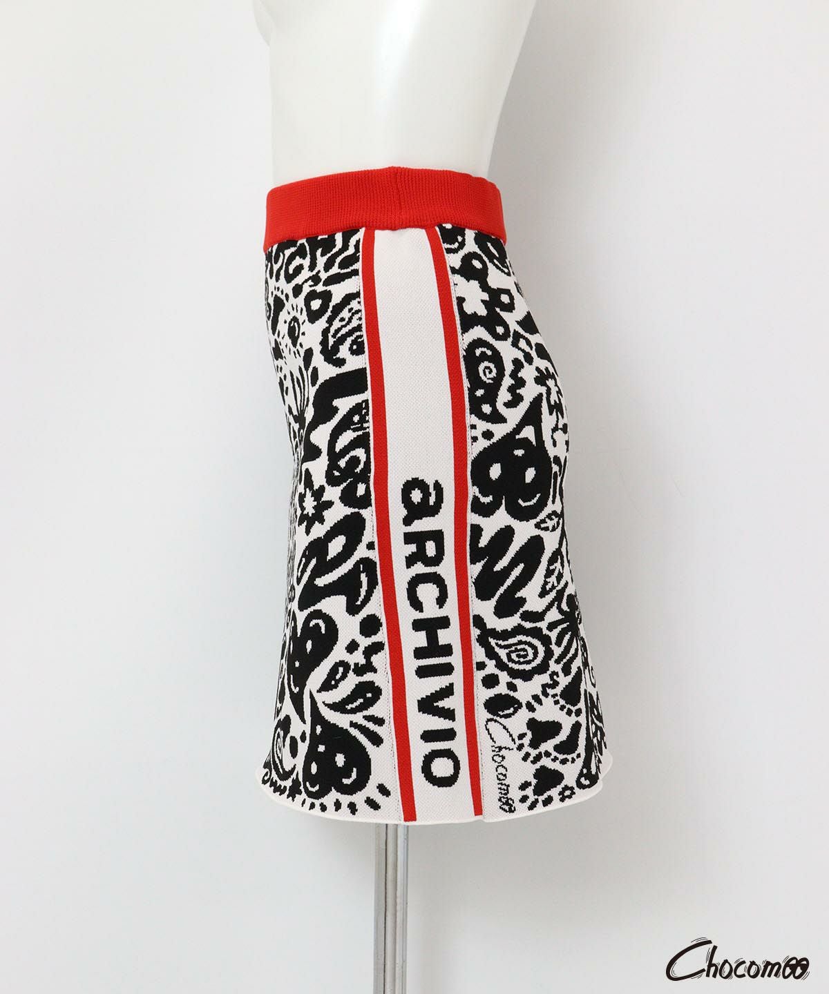 ARCHIVIO×Chocomoo】総柄ニットスカート|アルチビオ-アウトレット