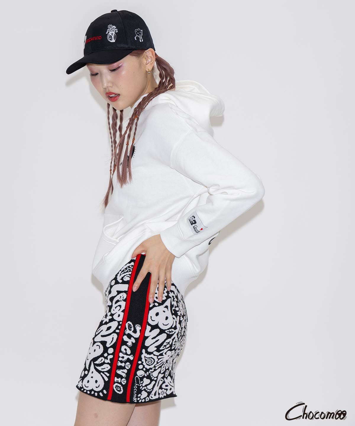 ARCHIVIO×Chocomoo】総柄ニットスカート|アルチビオ-アウトレット