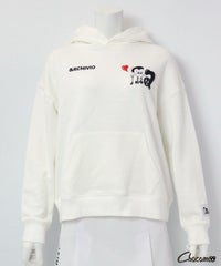 【ARCHIVIO×Chocomoo】フードパーカー(ホワイト)前