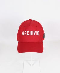 【メンズ】UV速乾キャップ前(レッド）