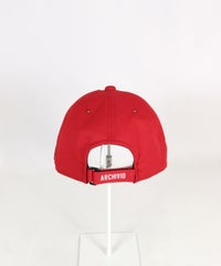 【メンズ】UV速乾キャップ後(レッド）