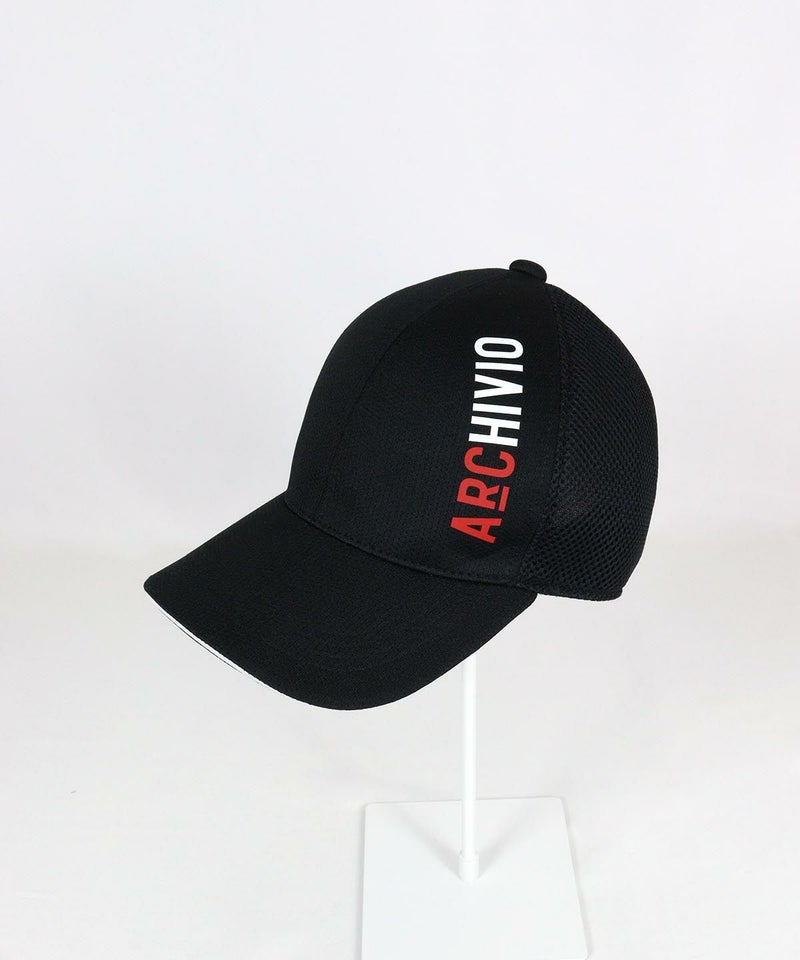 【メンズ】メッシュ切替キャップ(ブラック）