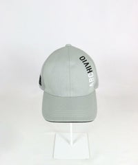 【メンズ】メッシュ切替キャップ正面(ライトグレー）
