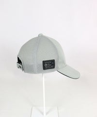 【メンズ】メッシュ切替キャップ横(ライトグレー）