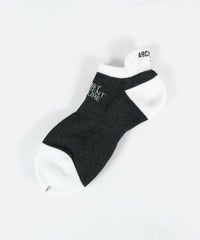 【メンズ】バイカラーくるぶしソックス（グレー）