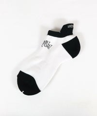 【メンズ】バイカラーくるぶしソックス（ホワイト）