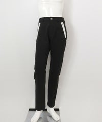 【メンズ】パイピングポケット撥水パンツ(ブラック)