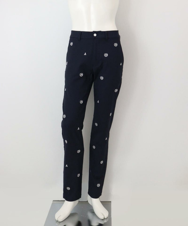 ロゴ刺繍パンツ（ネイビー）