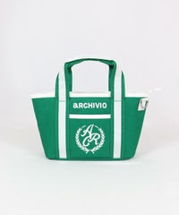 エンブレム風刺繍カートバッグ（グリーン）