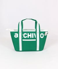 エンブレム風刺繍カートバッグ後（グリーン）