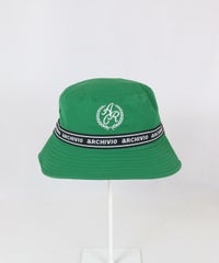 エンブレム風刺繍バケットハット（グリーン）
