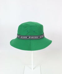エンブレム風刺繍バケットハット後（グリーン）