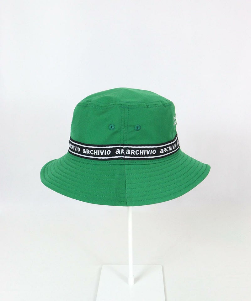エンブレム風刺繍バケットハット後（グリーン）