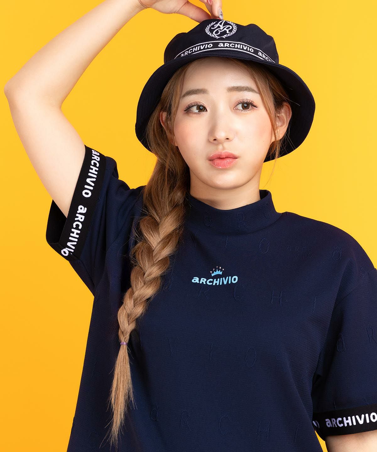 モデル着用画像（ネイビー）