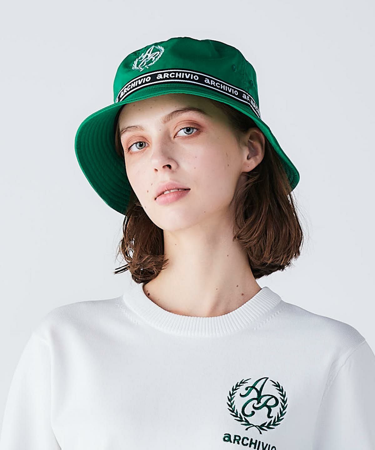 エンブレム風刺繍バケットハット|アルチビオ - ゴルフウェアや婦人服通販