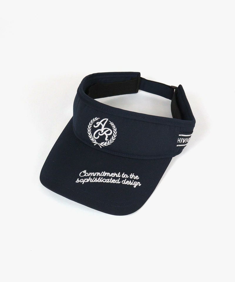 エンブレム風刺繍サンバイザー（ネイビー）