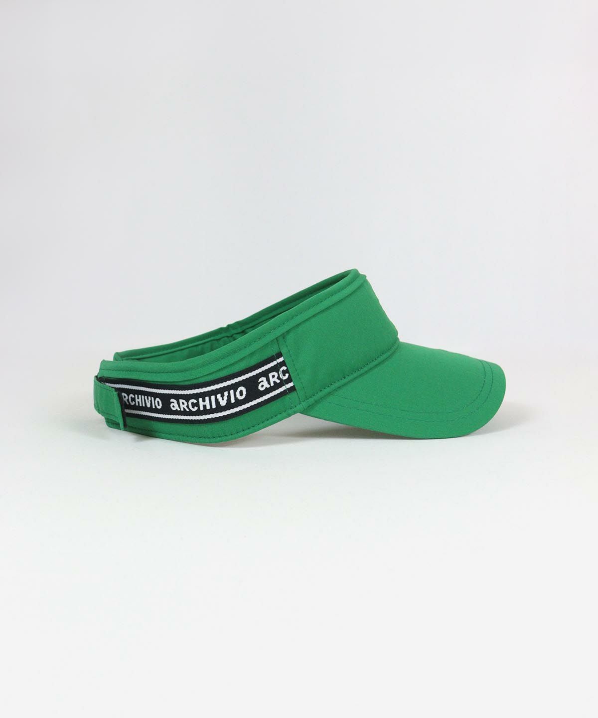 エンブレム風刺繍サンバイザー横（グリーン）
