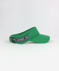 エンブレム風刺繍サンバイザー横（グリーン）