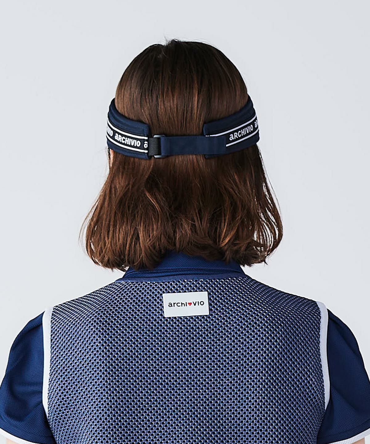 エンブレム風刺繍サンバイザー|アルチビオ - ゴルフウェアや婦人服通販