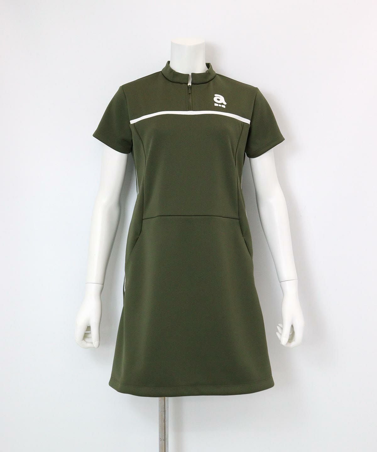 サイドラインワンピース(カーキ)前