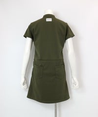 サイドラインワンピース(カーキ)後ろ